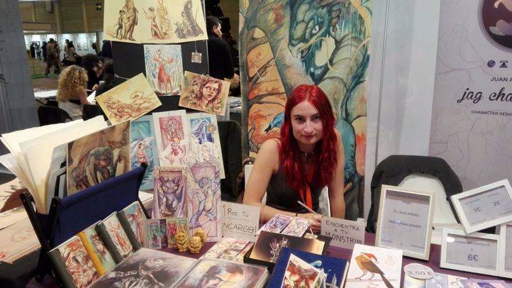 Algomar, una de las artistas que exponen su trabajo en esta edición de Expocómic