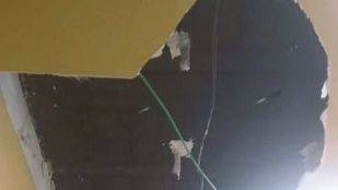 Se derrumba el techo de la Instalación Deportiva Municipal en Aluche