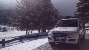 Precaución en los Puertos de Navacerrada y Cotos por la formación de placas de hielo