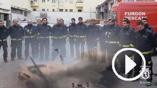 Homenaje de los Bomberos de Madrid a los fallecidos en Teherán