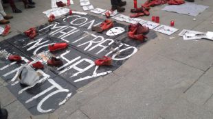 Tres mujeres en huelga de hambre acampan en Sol en busca de protección para las víctimas de violencia de género