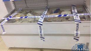 Intervenidos 660 kilos de alimentos en un local de Usera conservados de manera deficiente