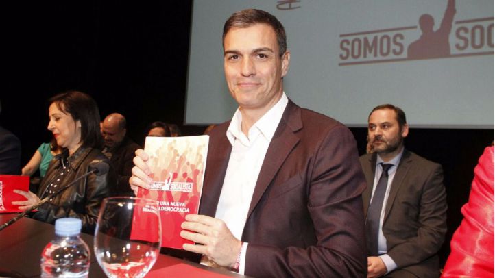 Pedro Sánchez, en la presentación de su documento para volver a liderar el PSOE.