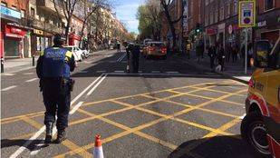 Una mujer de 75 años, grave tras ser atropellada por un motorista en Vallecas