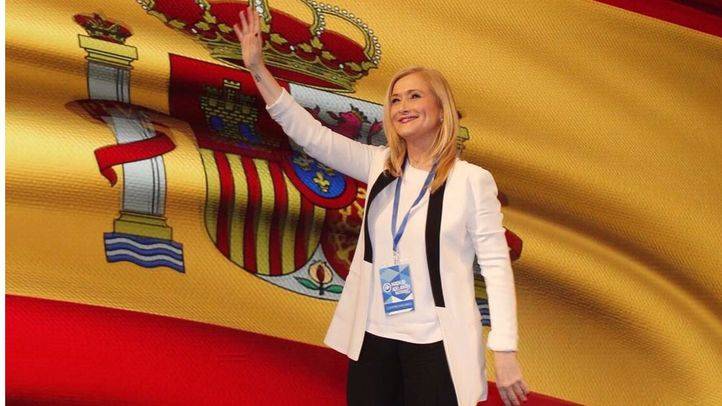Cristina Cifuentes, en el Congreso regional este sábado.