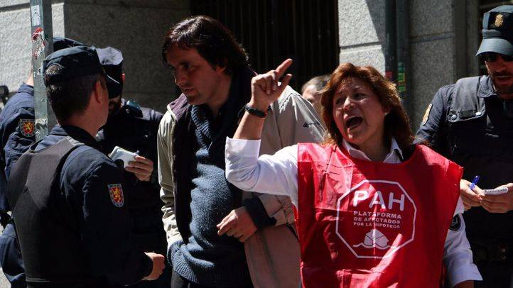 Manifestación de la PAH. (Archivo)