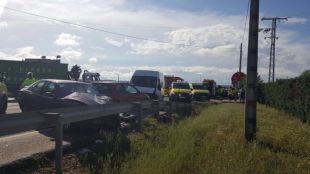 Herido en un accidente de tráfico en Talamanca de Jarama