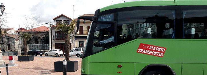 Un autobus Interurbano en Galapagar