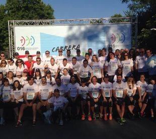 La II Carrera 'Hay salida' contra la violencia de género, en el Retiro