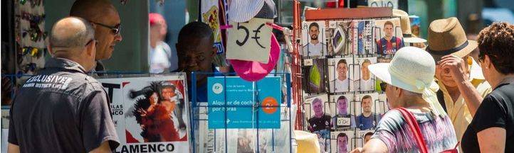 Turistas en el centro de Madrid