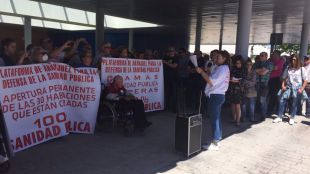 Una concentración pide más camas permanentes para el Hospital del Tajo