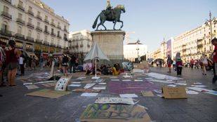 La 'Acampada Mordaza', desalojada tras 17 días por no retirar la tienda de campaña