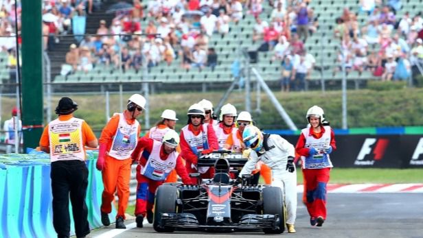 Alonso en el GP de Hungría
