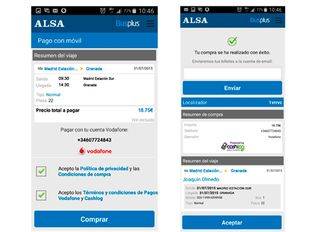 ALSA permite a sus clientes pagar los billetes con cargo a la factura de su operador móvil