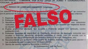 La Policía desautoriza un documento viral de la comisaría de San Blas que habla de "atentado inminente"