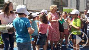 La alcaldesa Carmena participa en la fiesta de los Huertos Escolares Sostenibles