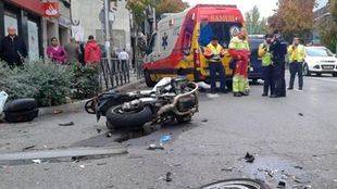 Muere un motorista de 62 años en un choque frontal en Robledo de Chavela