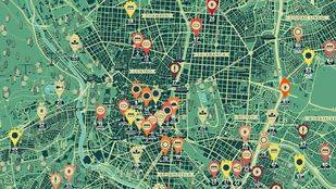 El mapa de Los Madriles reúne un centenar de iniciativas ciudadanas
