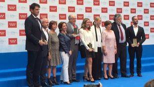 Joaquín Estefanía, Pedro Blasco, José María Olmo, Ana Isabel Gracia y Pilar Cebrián, premios de la APM 2014