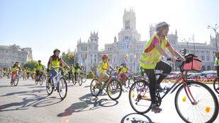 'Bicicletada' por el centro para celebrar el Día sin coches