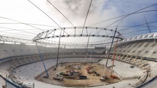 Hallan un obús de la Guerra Civil en el Wanda Metropolitano y los Tedax lo detonan