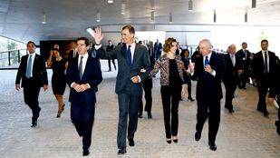 Los reyes visitan la ciudad del BBVA