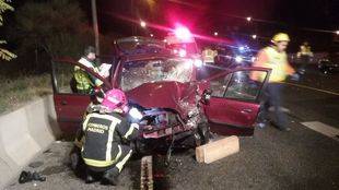 Herido grave un hombre de 30 años en un choque múltiple en la autovía A-6, en Madrid