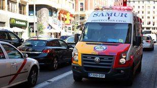 Un hombre de 51 años, grave tras caerse de una bici en el centro de Madrid