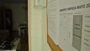 Persona sin hogar comparte piso