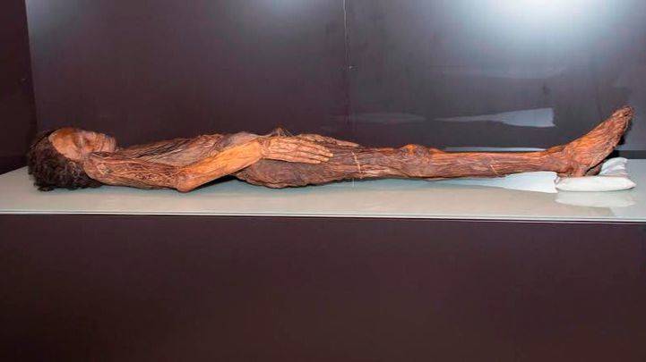 Traslado de la momia guanche al Museo Arqueológico Nacional