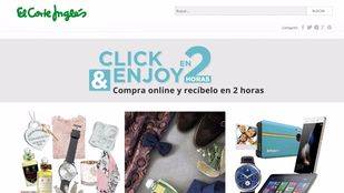 El Corte Inglés entrega tu compra online en sólo dos horas