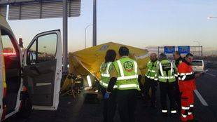 Muere un motorista de 39 años tras colisionar con un coche en la A-4