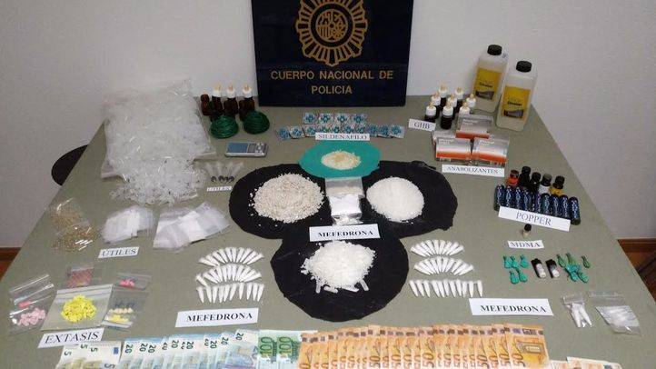 La Policía Nacional encontró en el registro diferentes tipos de droga