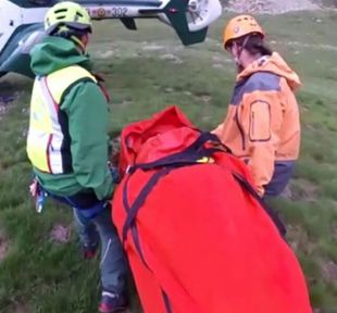 Rescatados dos montañeros madrileños en el pico Gran Facha