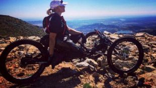 Gema Hassen-Bey con su bicicleta