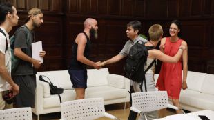 Maestre, Sánchez Mato y Castaño muestran su apoyo a los repartidores de Deliveroo