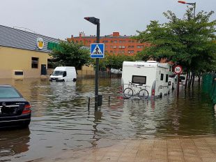 La Policía de Coslada gestionó casi 300 incidencias por lluvia en sólo cuatro horas