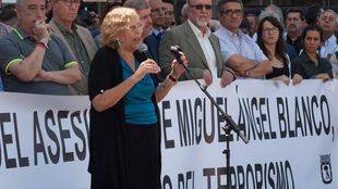 La polémica y los abucheos a Carmena marcan los actos de homenaje a Miguel Ángel Blanco