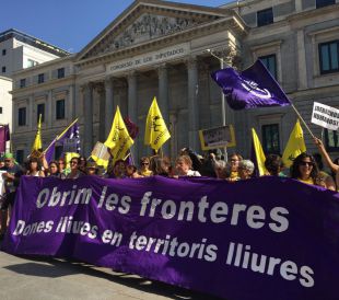 Una "cadena humana" por los derechos de los inmigrantes