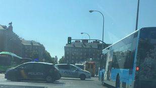 Autobús de la EMT ardiendo