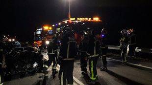 Muere un joven de 28 años en un choque frontal en la M-100 a la altura de Daganzo