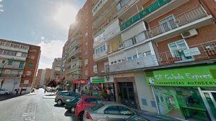 Calle Matadero de Alcorcón, donde han encontrado a la mujer asesinada.