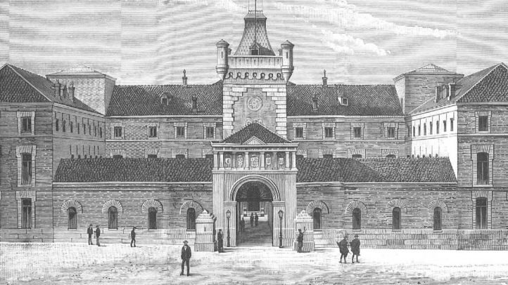 Dibujo de la cárcel Modelo de Madrid.