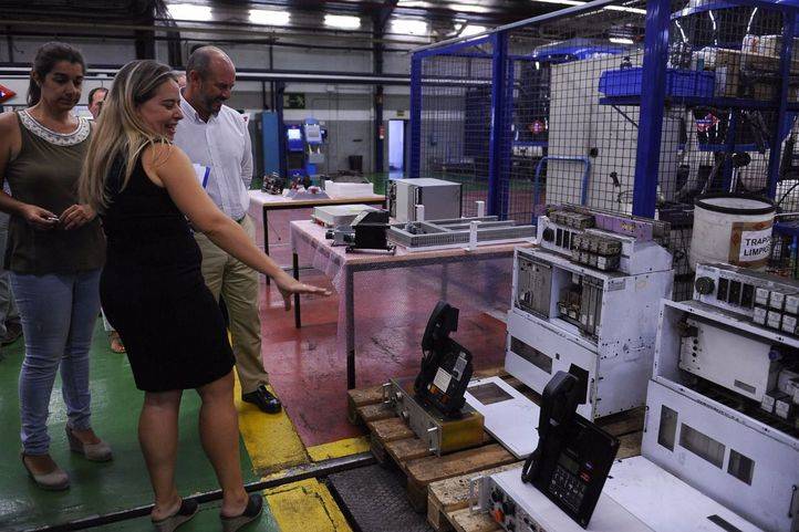 Visita a las obras de la línea 5 de Metro