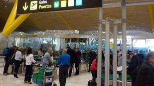 Tiempo de paso por los filtros de seguridad del Aeropuerto Adolfo Suárez Madrid-Barajas.