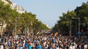 Miles de personas participan en la marcha contra el terrorismo