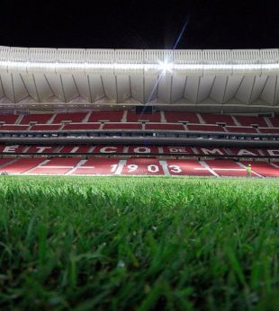 El Wanda ya tiene césped a 10 días de su estreno