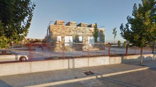 Los alumnos de un colegio de Leganés, a clase con casco