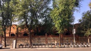 Pintadas falangistas en Matadero contra el referéndum