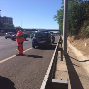 Herido grave un motorista tras una accidente en la M-30